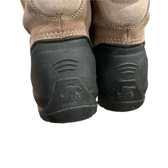 Sorel Men\'s Brown Black Cold Mountain Winter Suede Rubber Boots Shoes Size 9 main image 12